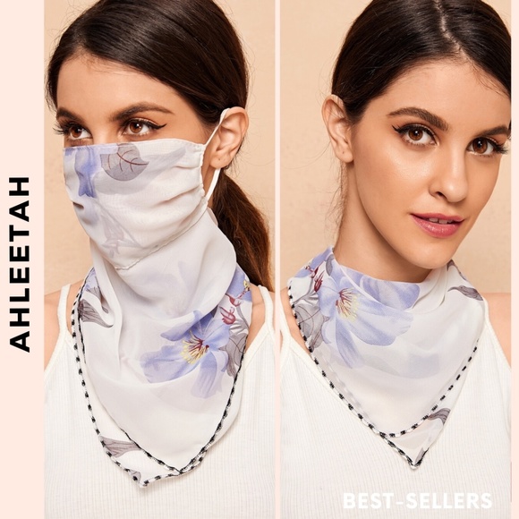 Ahleetah Accessories - 🔥1 LEFT  Face Mask | NOVI Floral Scarf Masks #22
